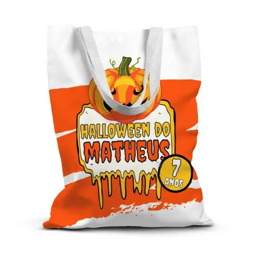 Sacolinha de Tecido para Festa Halloween