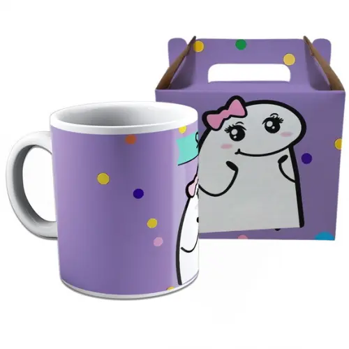 Kit Caneca na Caixinha para Festa Flork