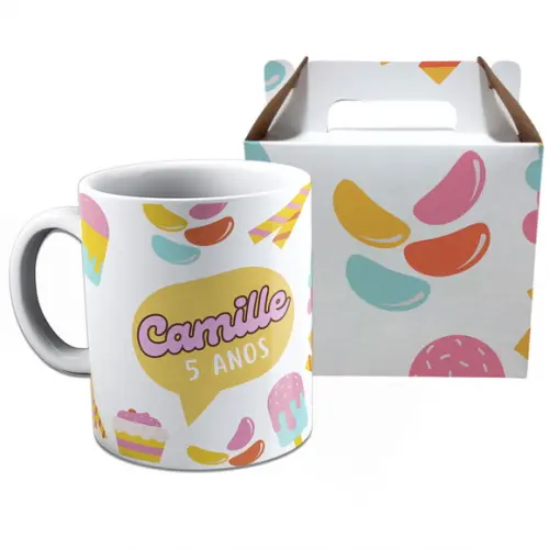 Kit Caneca na Caixinha para Festa Sorvete