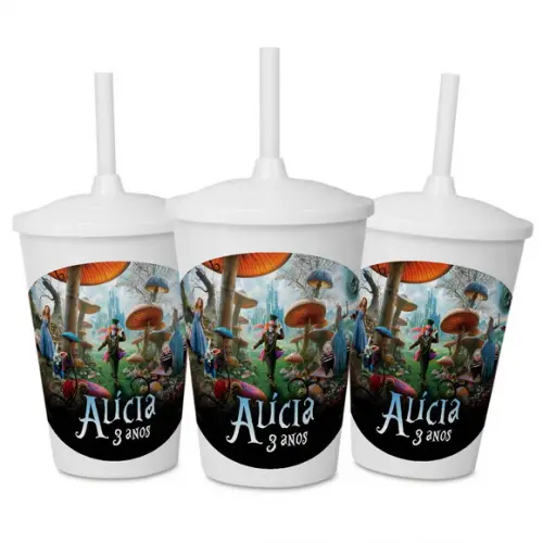 Copo Personalizado para Festa Alice