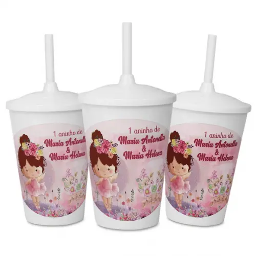 Copo Personalizado para Festa Bailarina 3