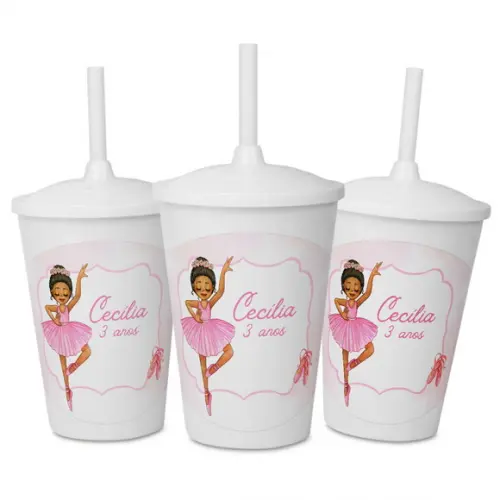 Copo Personalizado para Festa Bailarina 5