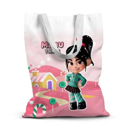 Sacolinha de Tecido para Festa Vannelope