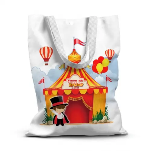 Sacolinha de Tecido para Festa Circo