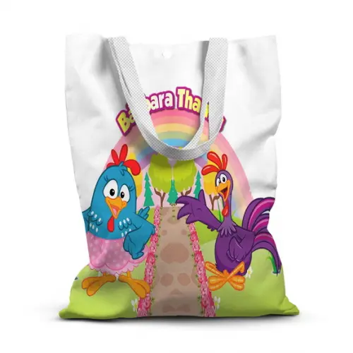 Sacolinha de Tecido para Festa Galinha Pintadinha 2