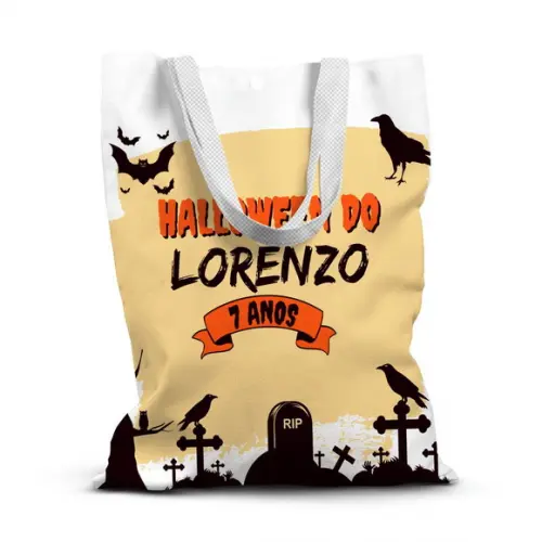 Sacolinha de Tecido para Festa Halloween 4