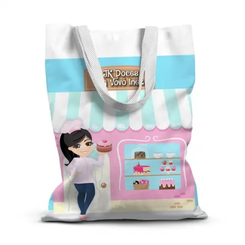 Sacolinha de Tecido para Festa Confeitaria 2