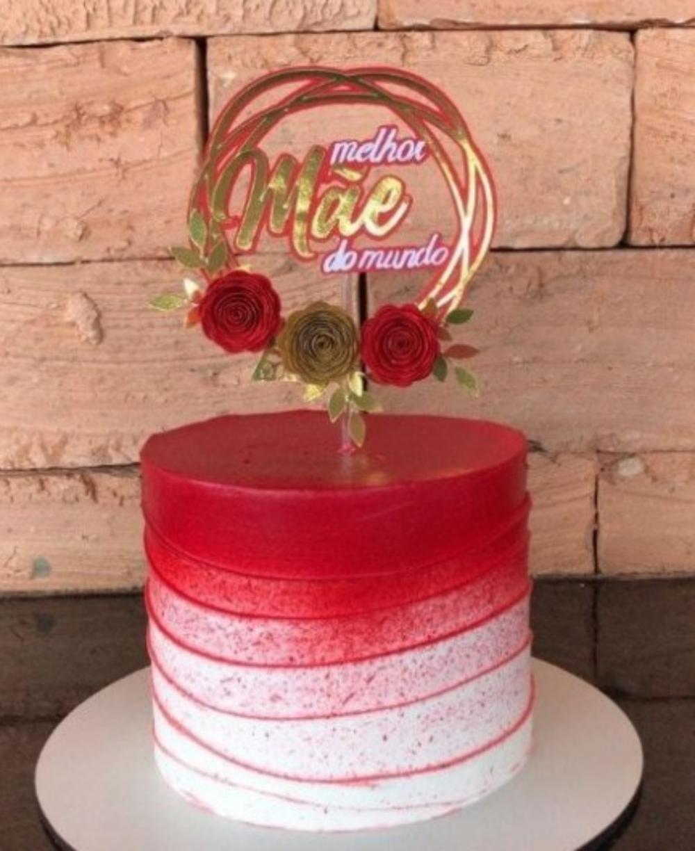 topo de bolo a melhor mãe do mundo