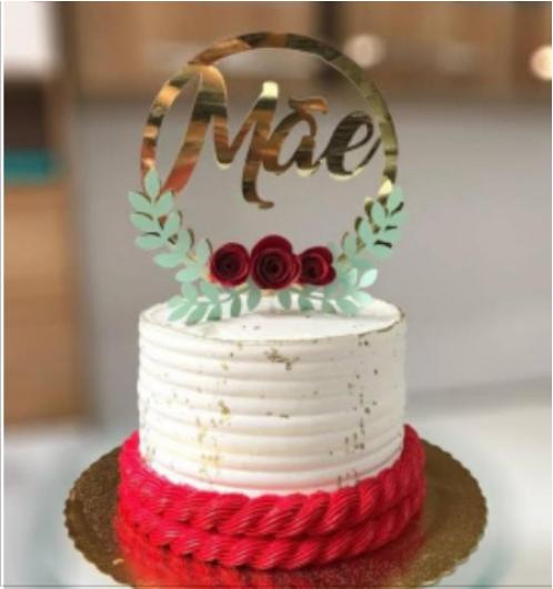 topo de bolo a melhor mãe