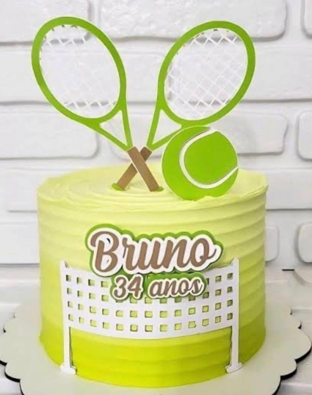 topo de bolo tênis