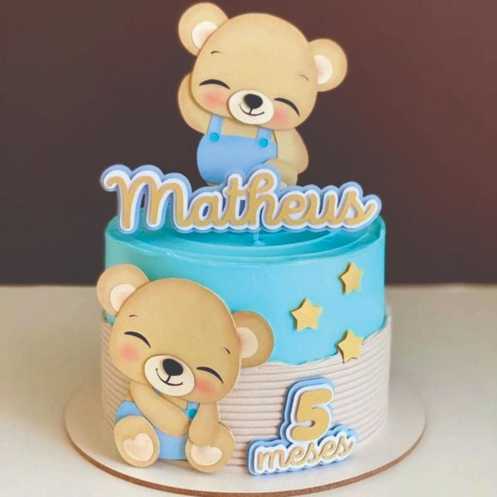 topo de bolo ursinhos