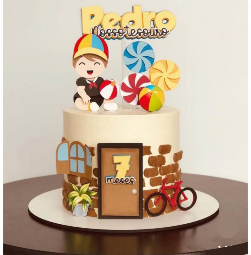 topo de bolo kiko tesouro da mamãe