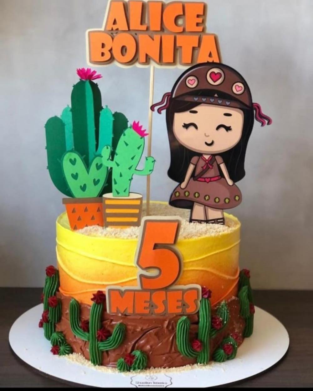 topo de bolo maria bonita festa junina