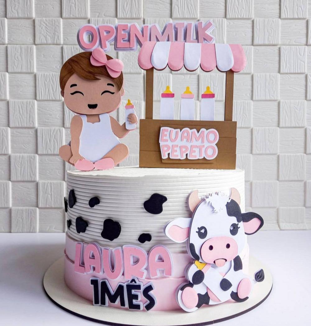 topo de bolo eu amo tete menina