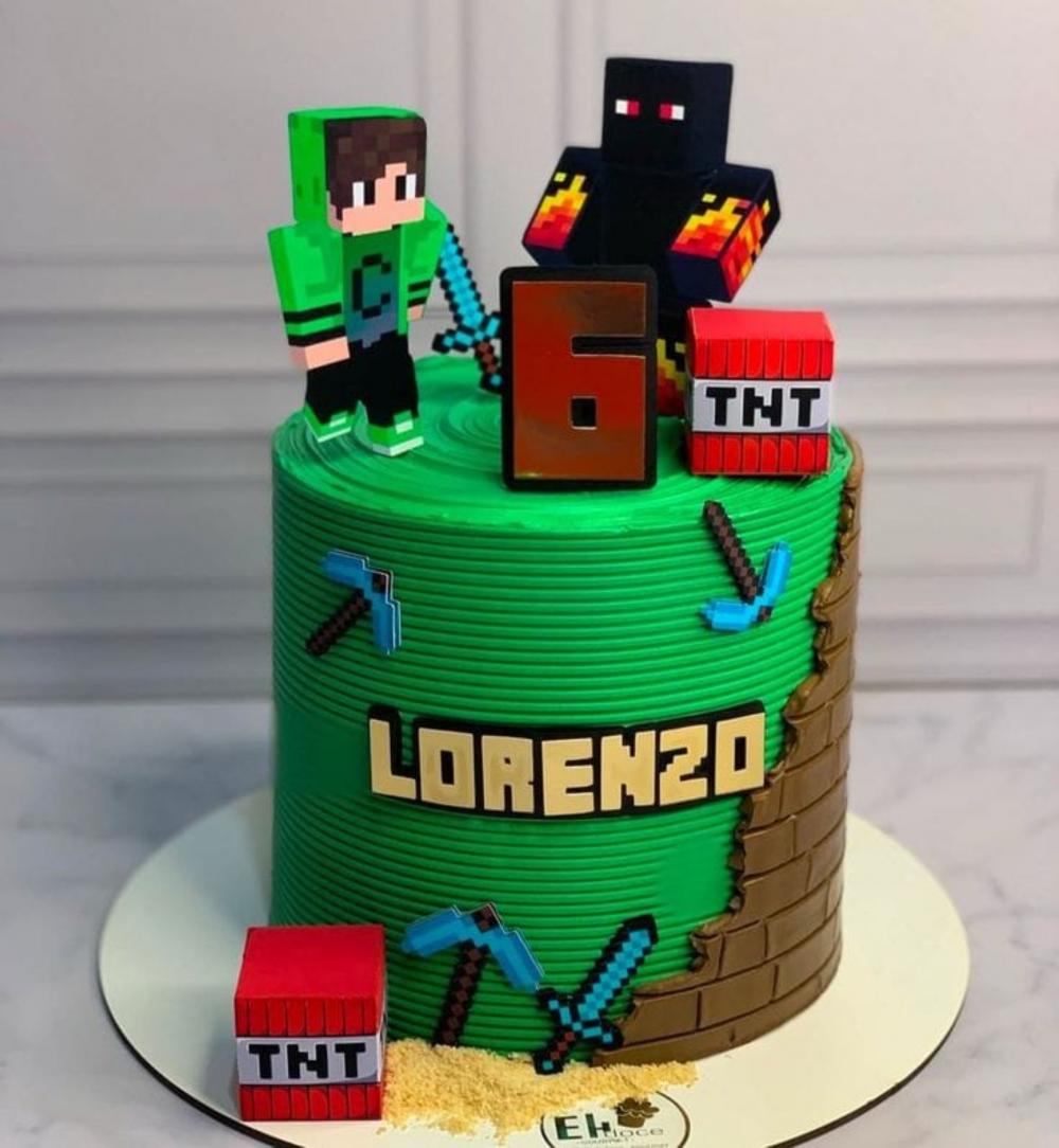 topo de bolo minecraft