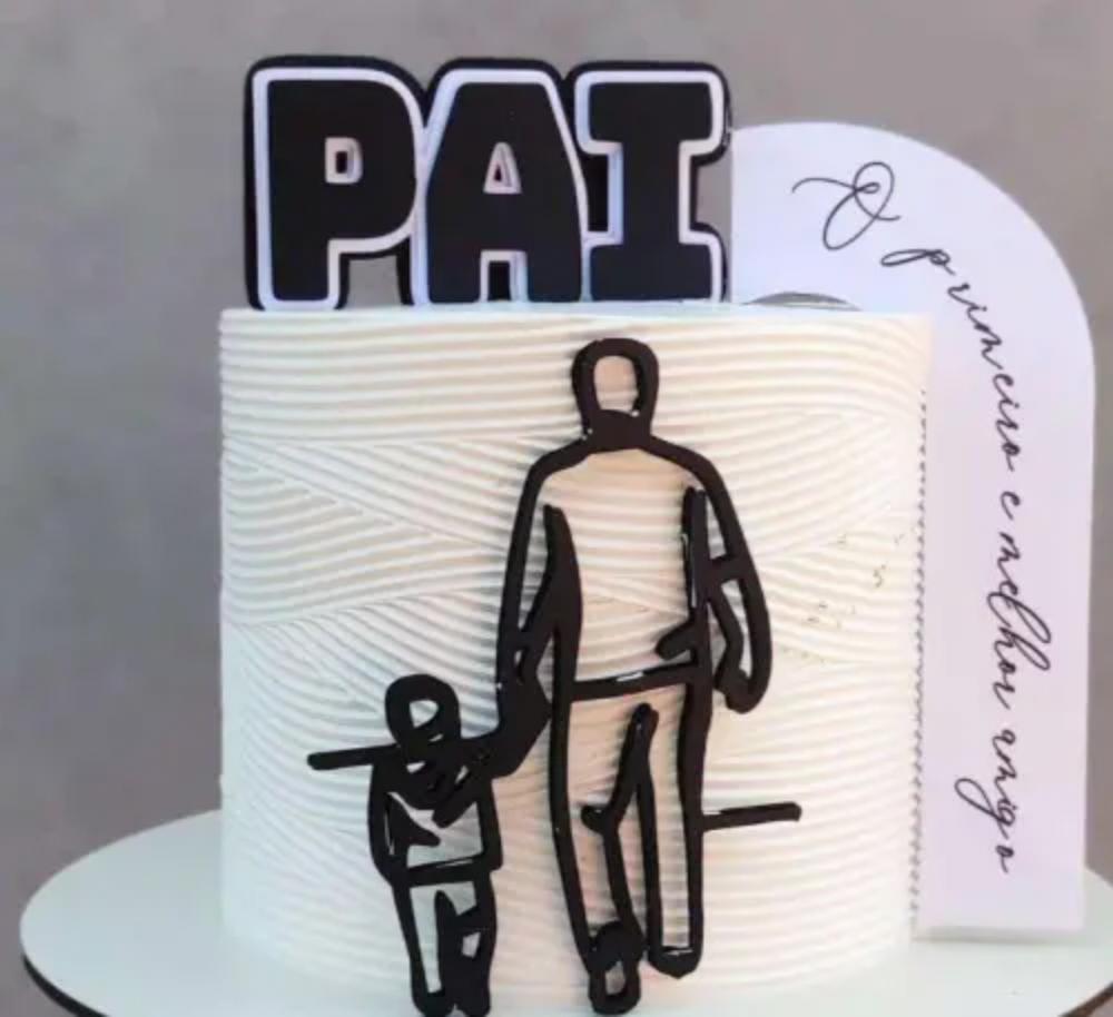 topo de bolo pai e filho
