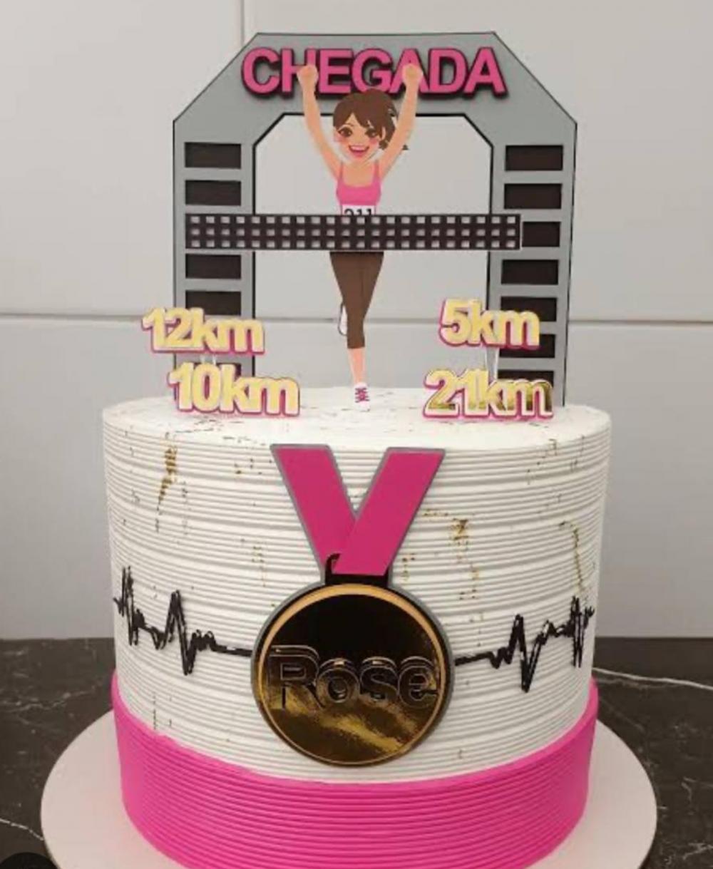 topo de bolo corrida