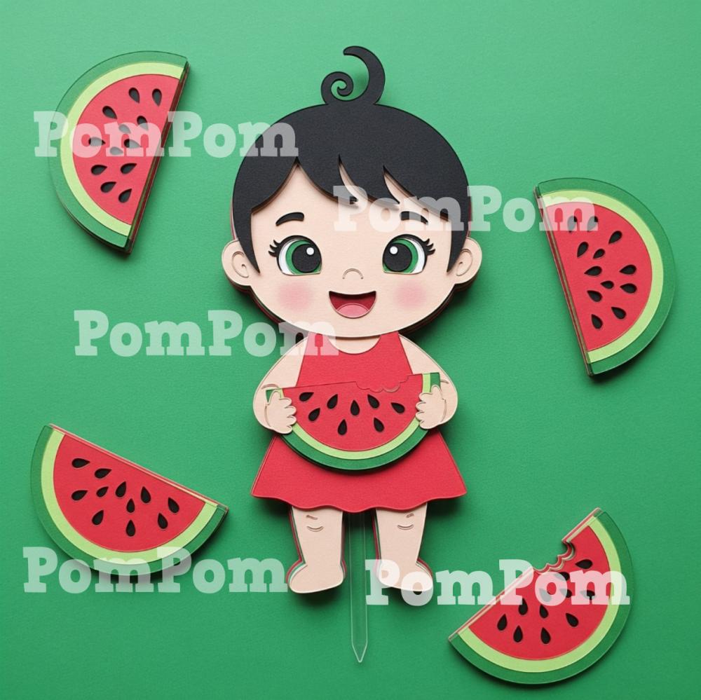 topo de bolo magali baby