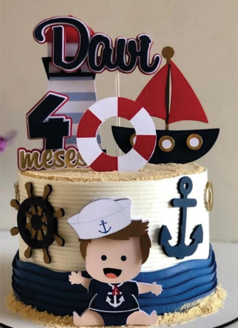 topo de bolo marinheiro