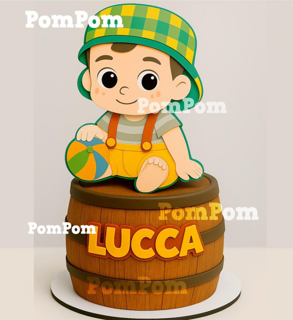 topo de bolo chaves baby