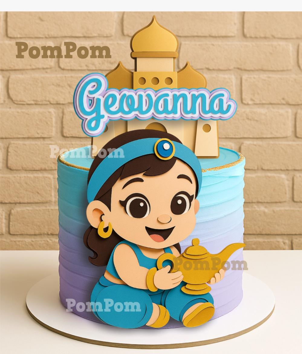 topo de bolo Jasmine