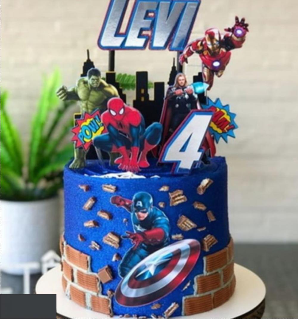 topo de bolo vingadores