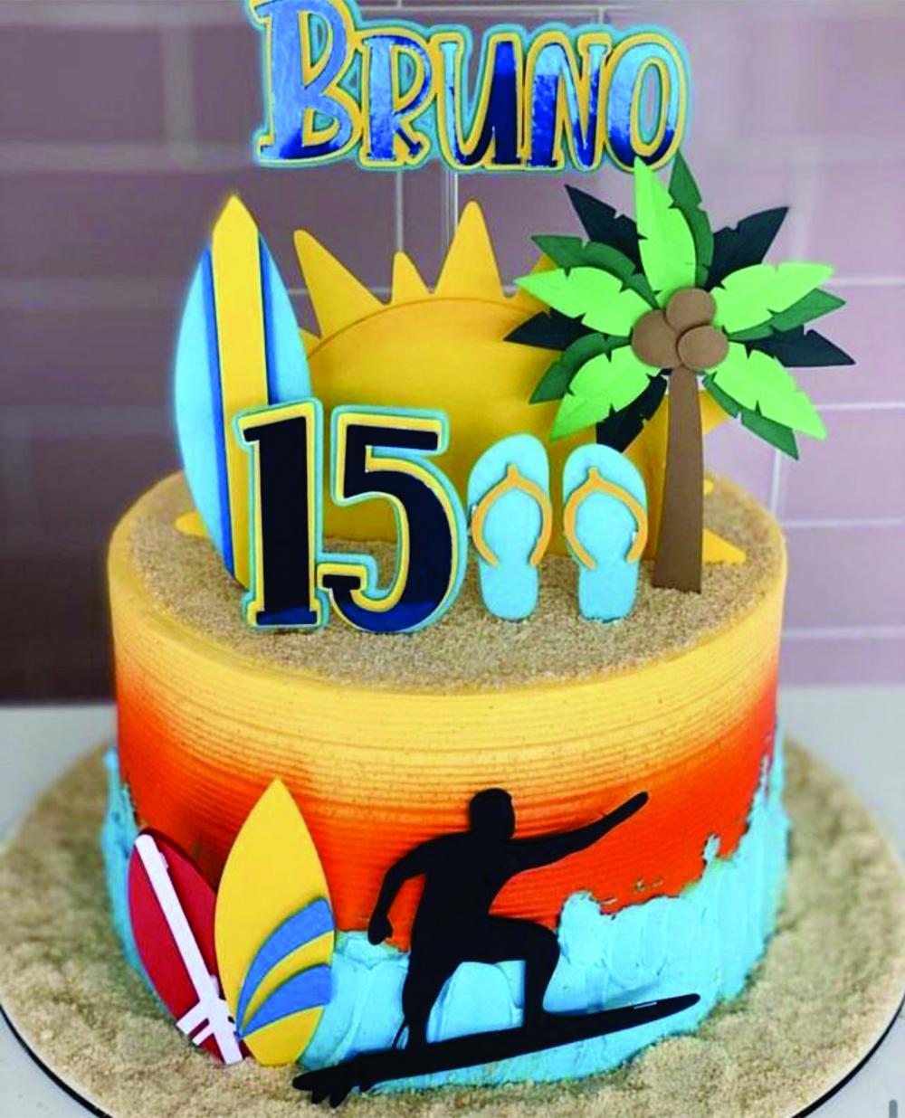 topo de bolo surf praia