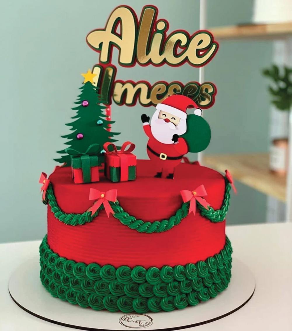 topo de bolo natal mesversário