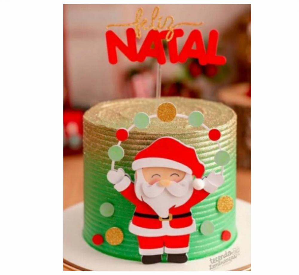 topo de bolo feliz natal