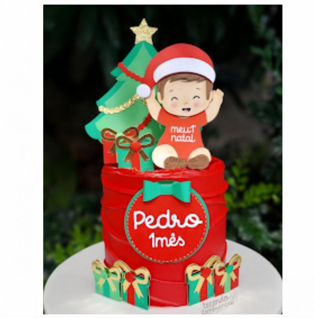 topo de bolo meu primeiro natal
