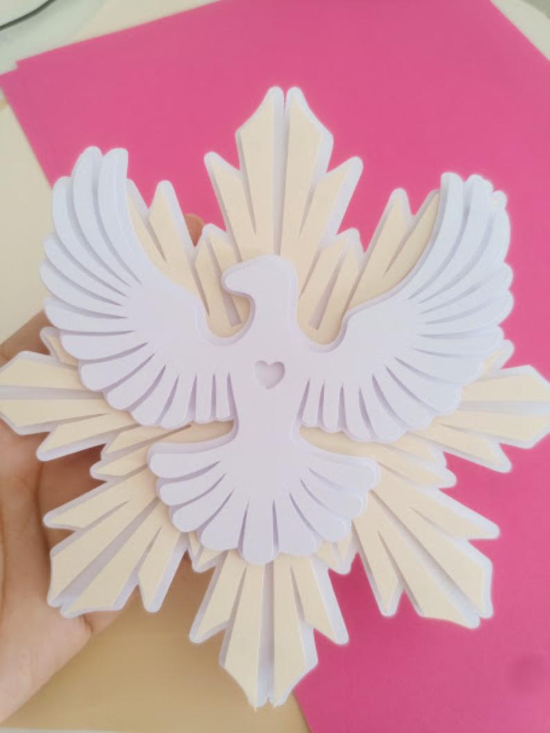 topo de bolo divino espirito santo