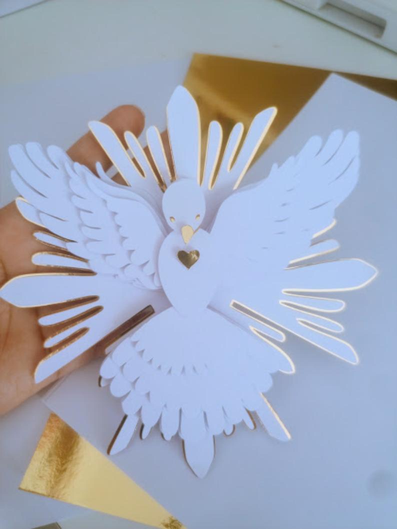 topo de bolo divino espirito santo