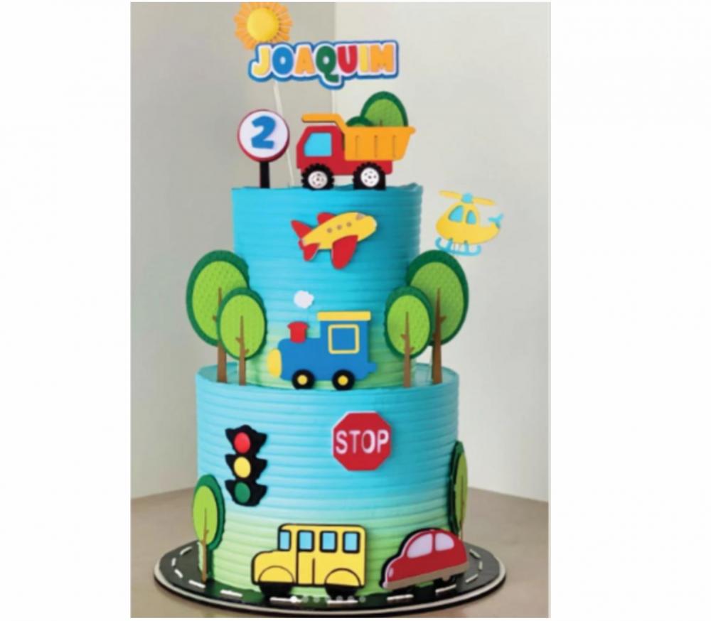 topo de bolo transporte