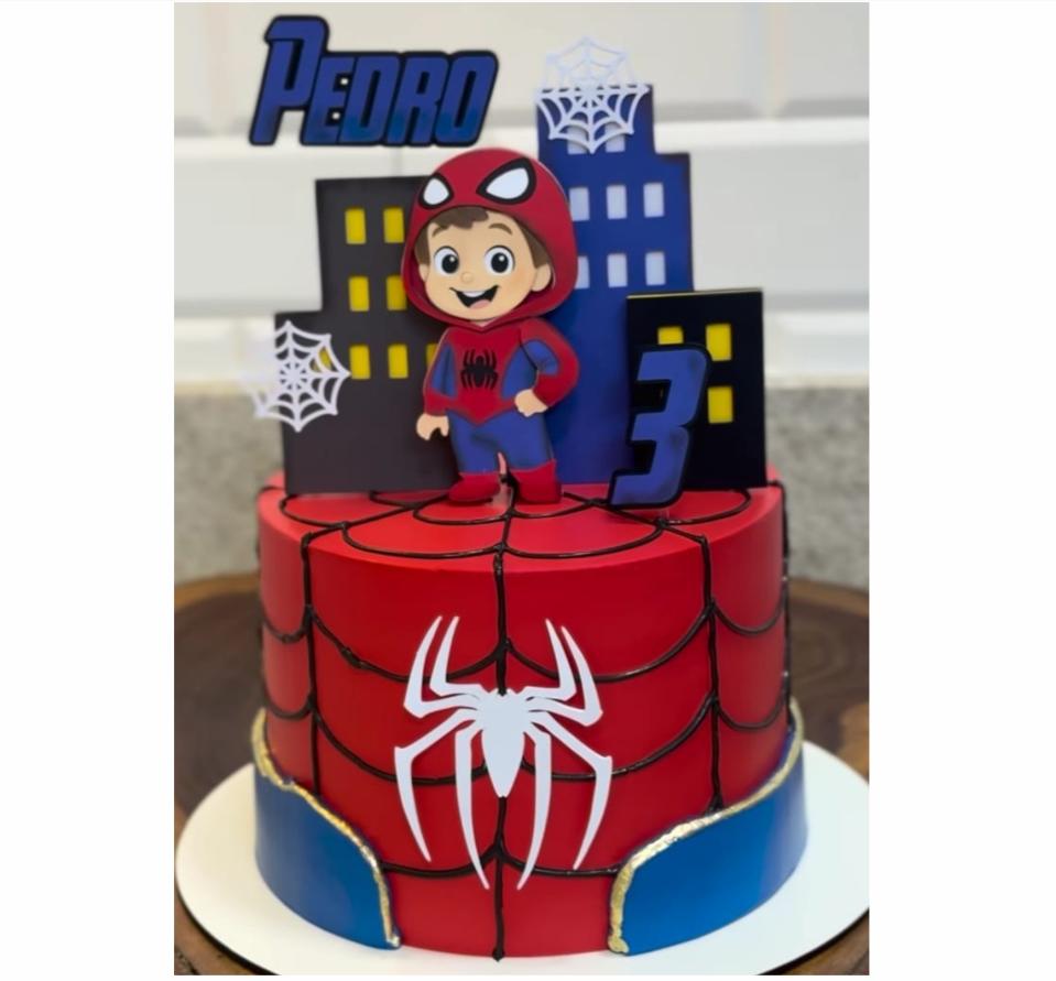 topo de bolo homem aranha