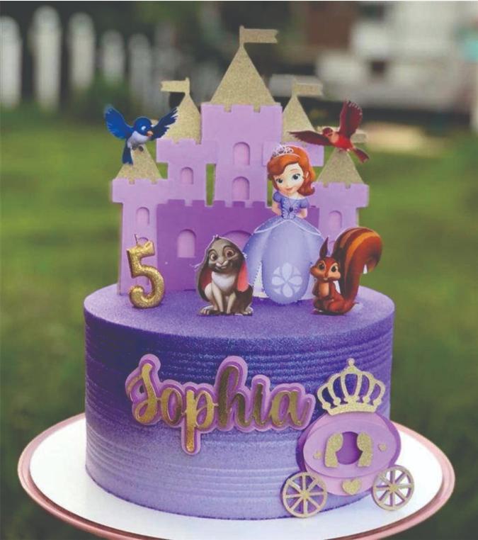 topo de bolo princesa Sofia