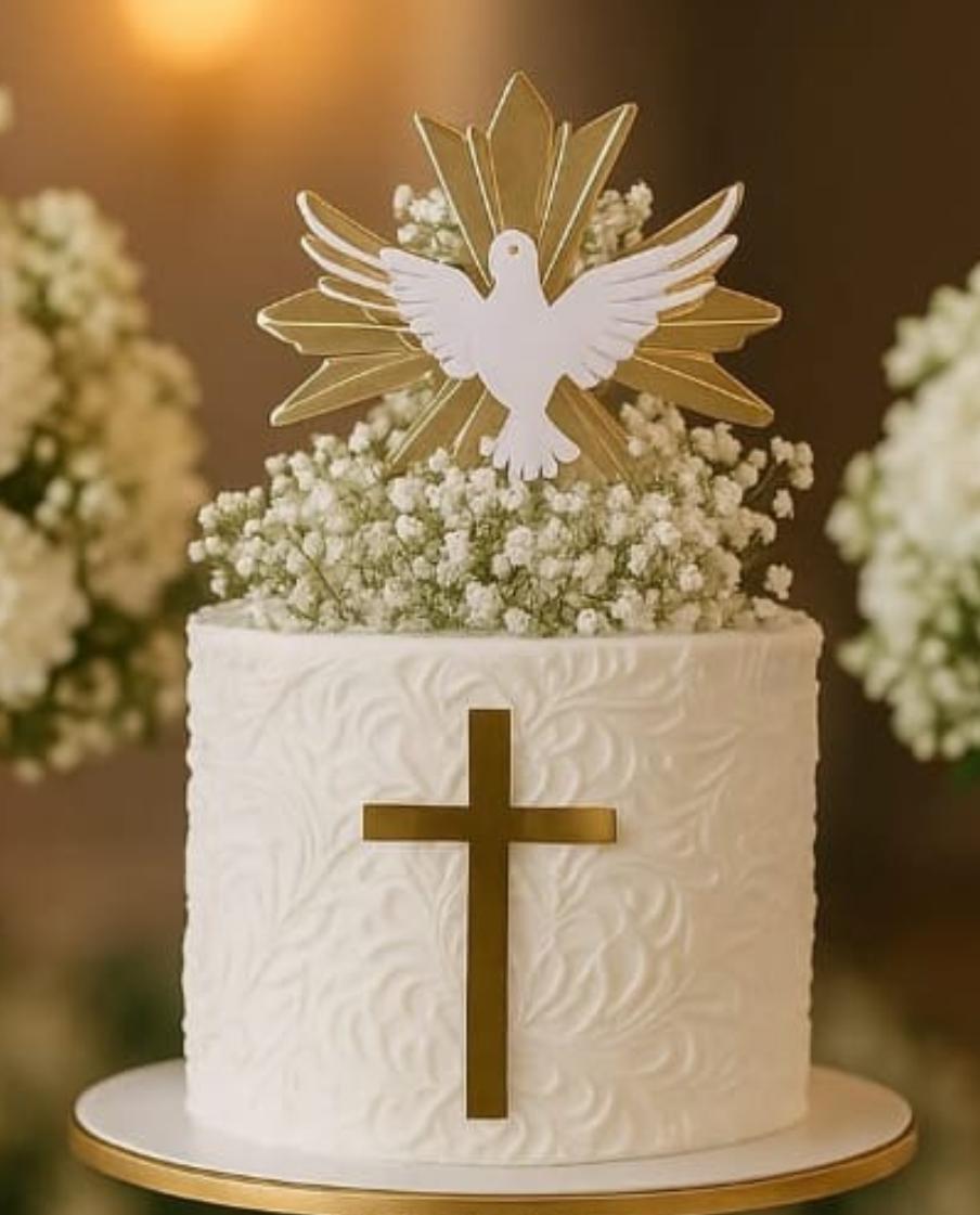 topo de bolo primeira eucaristia