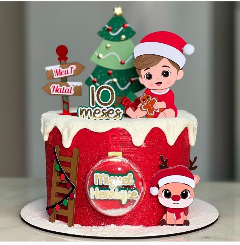 topo de bolo meu primeiro natal