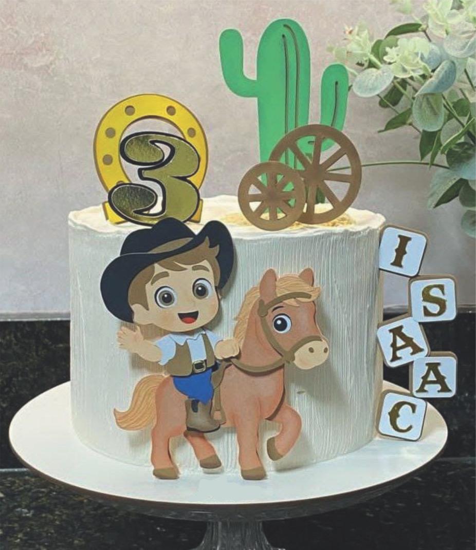 topo de bolo fazendinha rosa