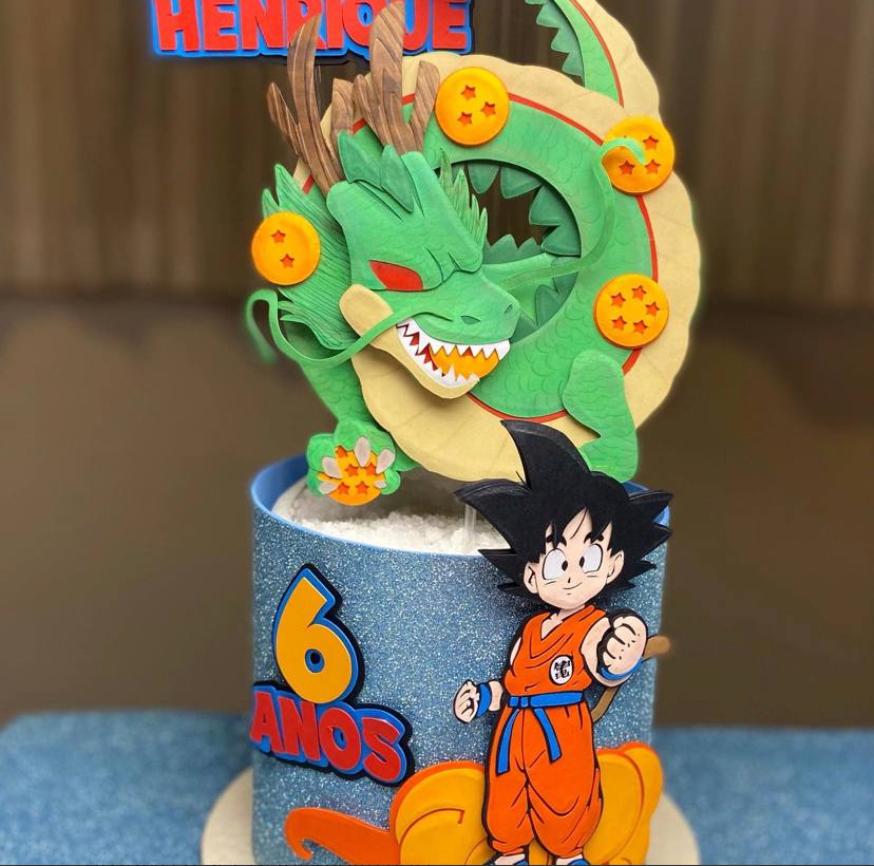 topo de bolo goku baby dragon ball z