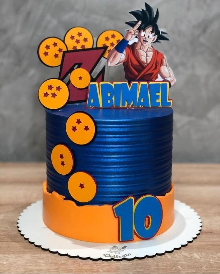 topo de bolo goku