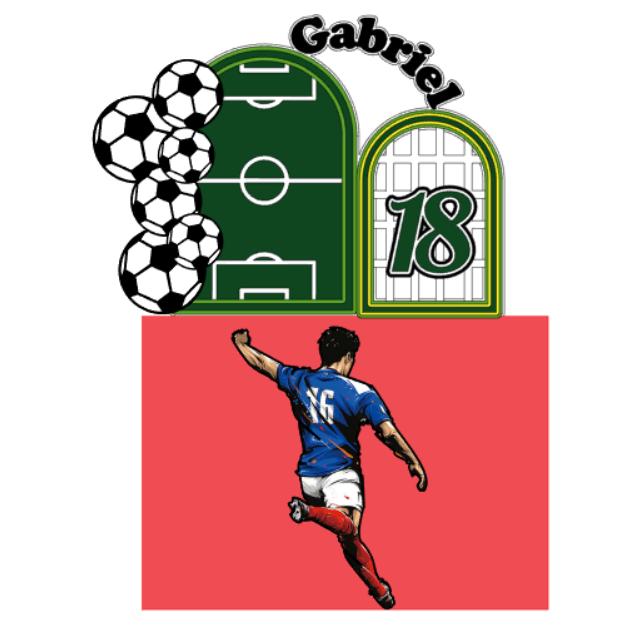 topo de bolo futebol brasil