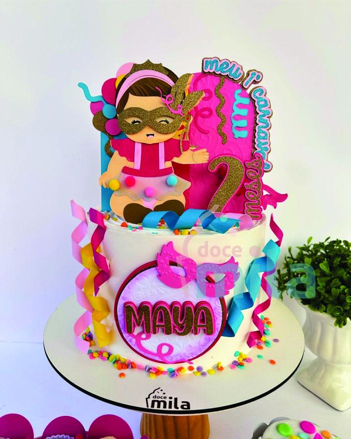 topo de bolo meu primeiro carnaval bloquinho