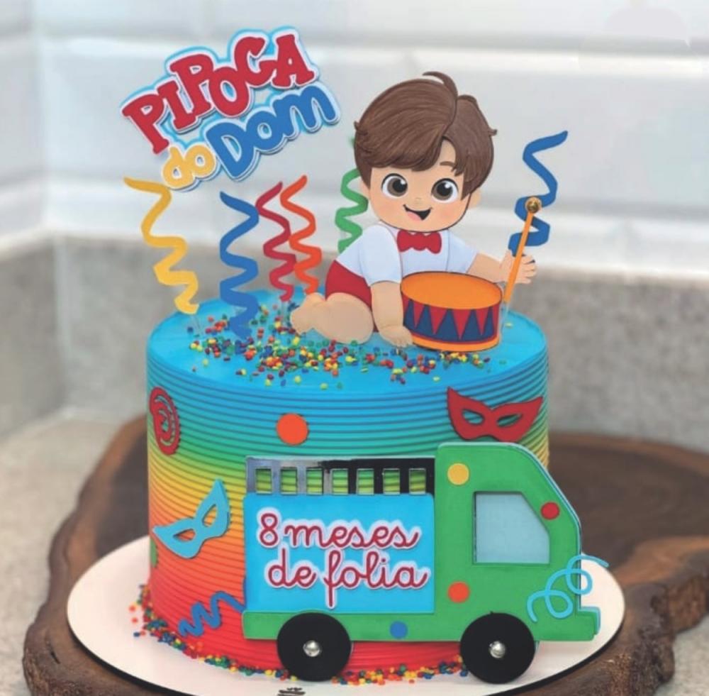 topo de bolo bloquinho mesversário