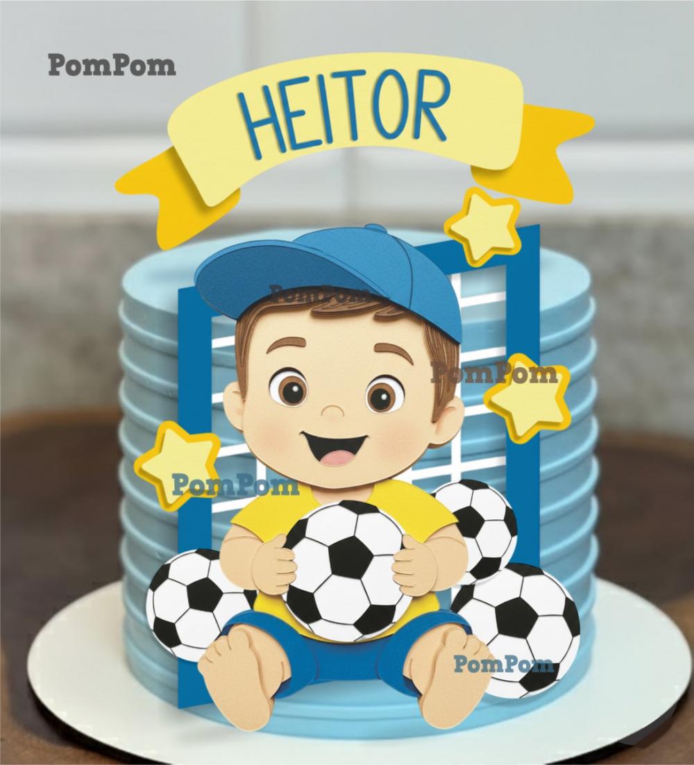 topo de bolo futebol brasil copa