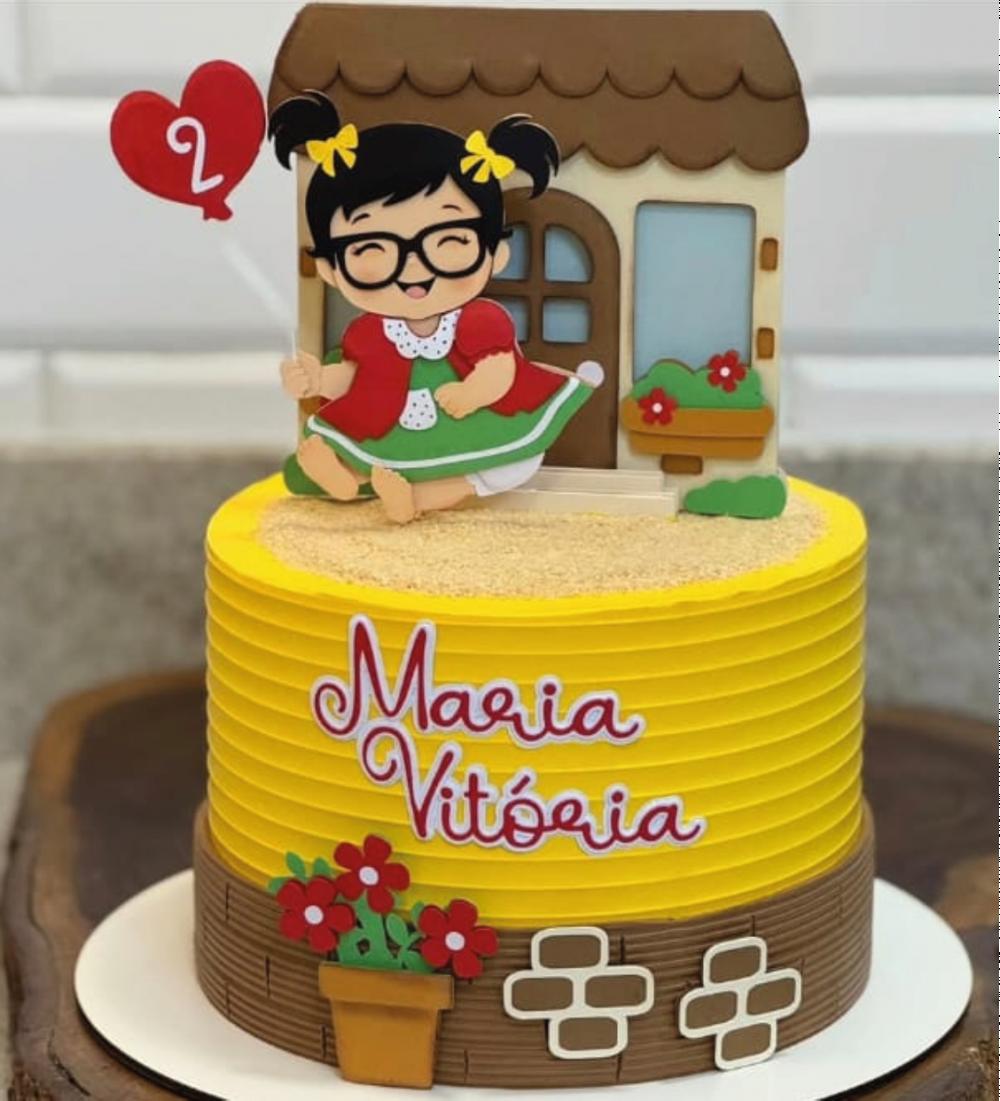 topo de bolo chiquinha baby