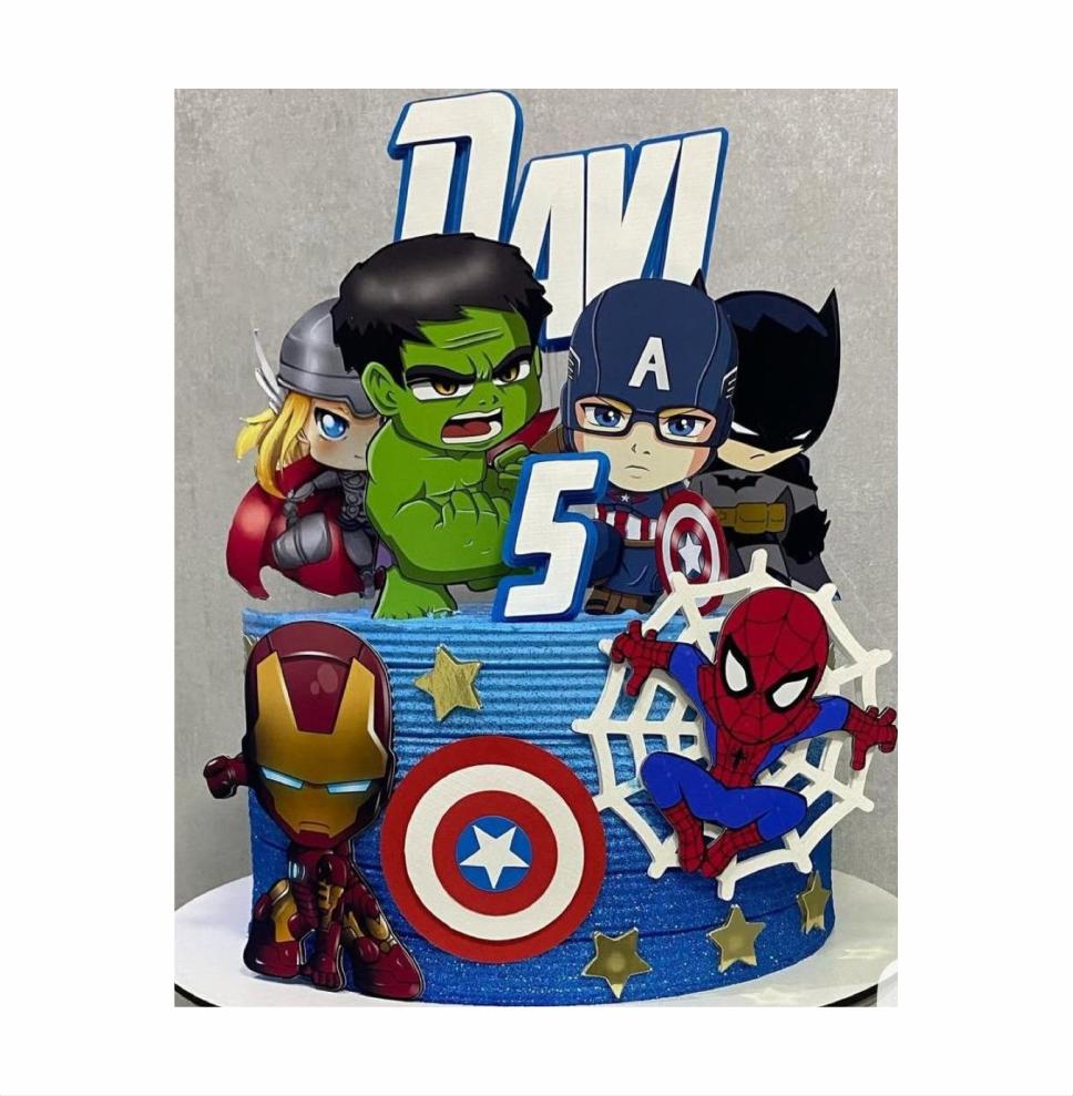 topo de bolo vingadores