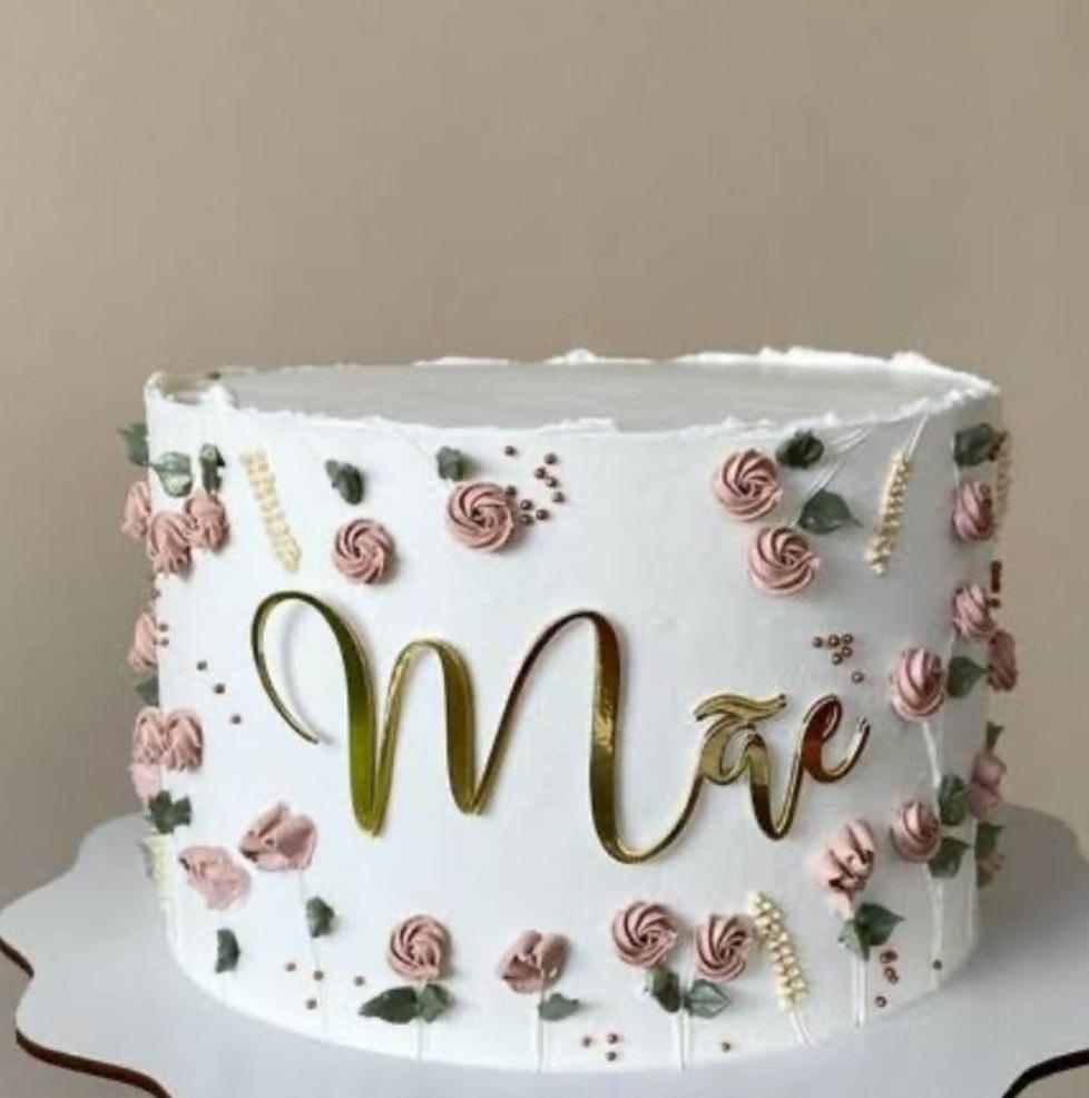 topo de bolo mãe
