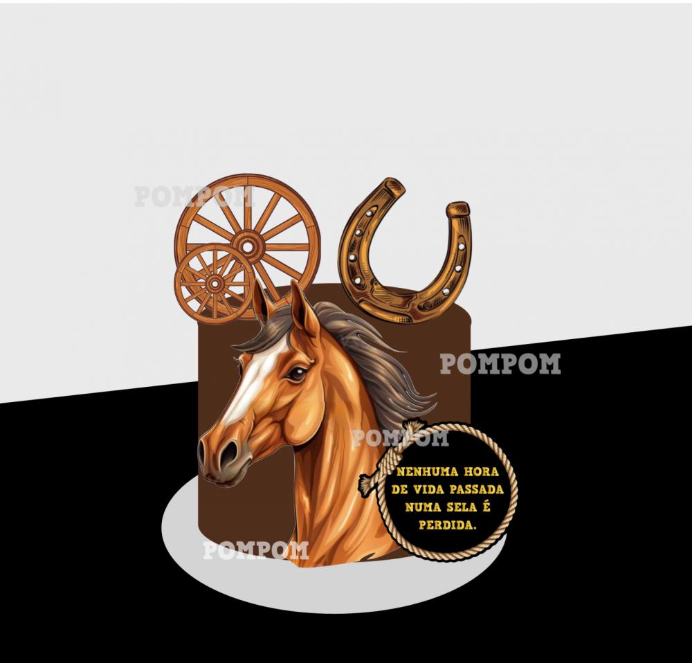 topo de bolo cavalo
