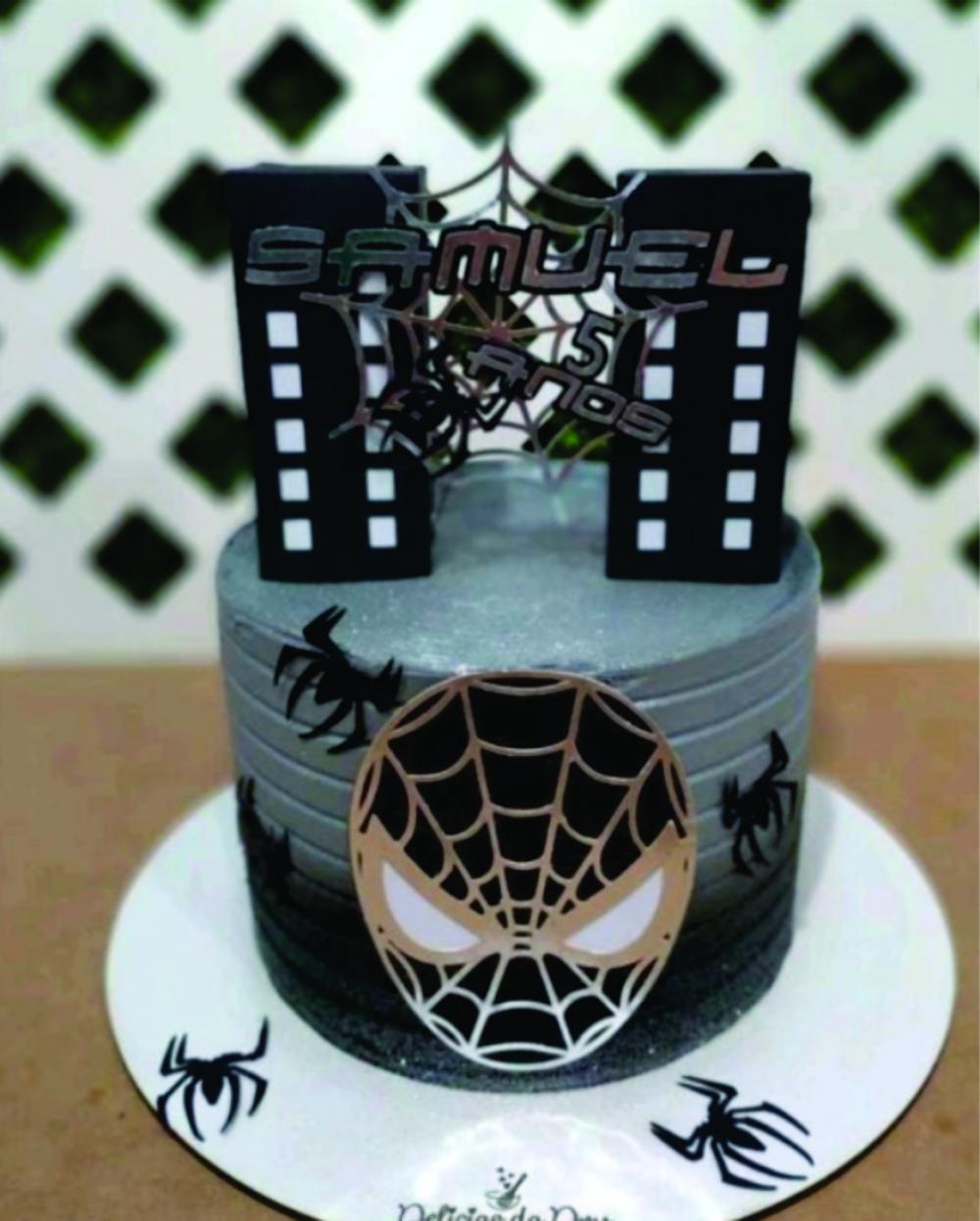 topo de bolo homem aranha