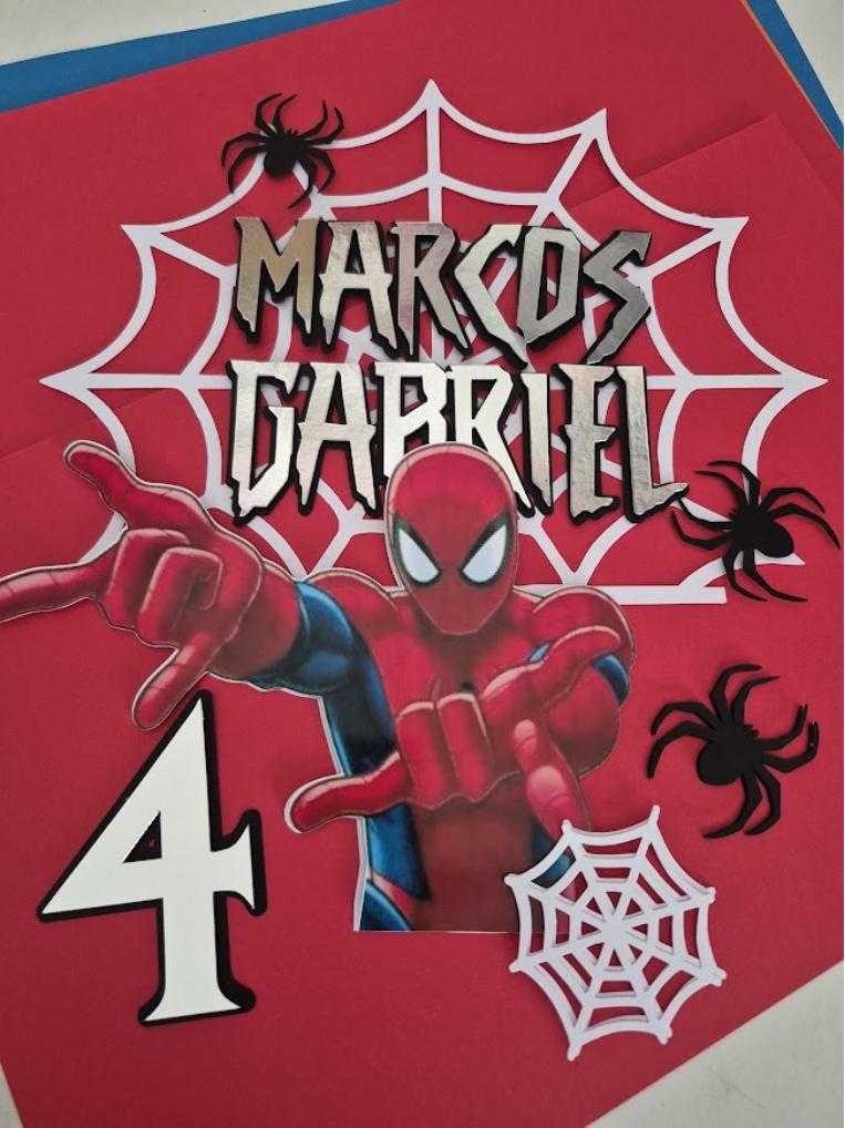 topo de bolo homem aranha